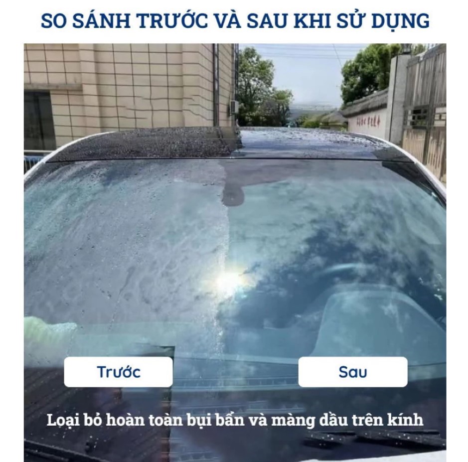 Bột Đánh Bóng & Tẩy Ố Kính Ô Tô 80g – Loại Bỏ Màng Dầu, Cặn Canxi