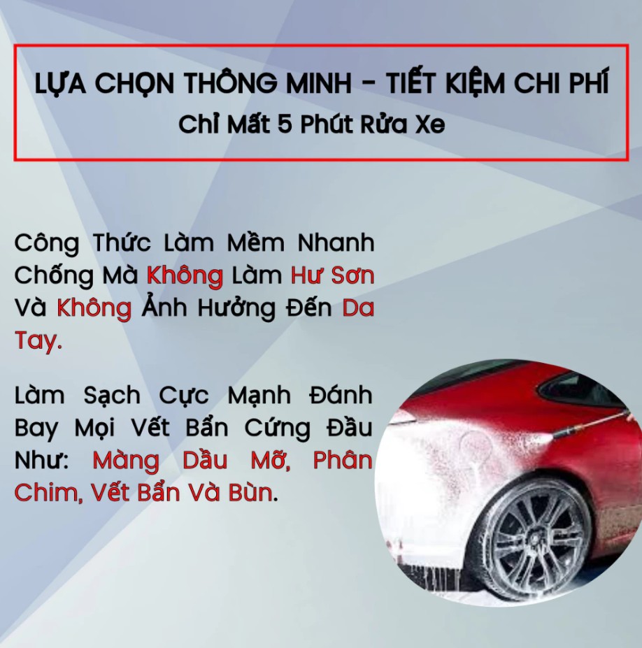 Bột Rửa Xe VENTEK Eco100 Gói 500G – Rửa Sạch Siêu Tốc, Tăng Độ Bóng & Bảo Vệ Bề Mặt Xe