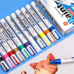 Bút Sơn Đánh Dấu Lốp Xe, Viết Sơn Đa Năng Chống Thấm Nước Dùng Cho Lốp Xe, Cao Su, Kim Loại, Gỗ, Nhựa, Thủy Tinh