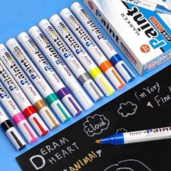 Bút Sơn Đánh Dấu Lốp Xe, Viết Sơn Đa Năng Chống Thấm Nước Dùng Cho Lốp Xe, Cao Su, Kim Loại, Gỗ, Nhựa, Thủy Tinh