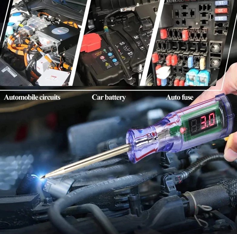 Bút Thử Điện 6V 12V 24V DC Dành Cho Ô Tô Xe Máy Và Xe Điện chuẩn đoán bình ắc quy xe máy ô tô