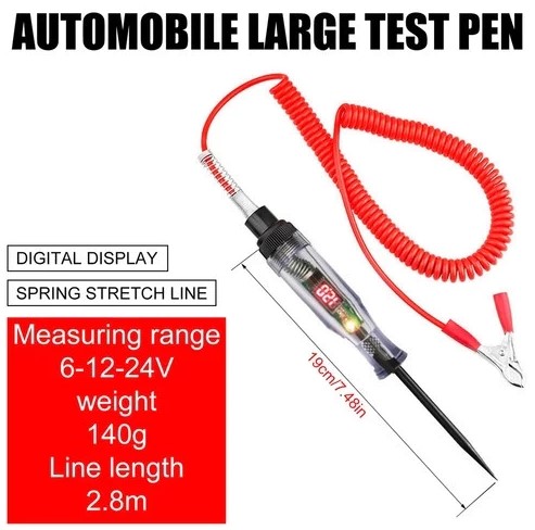 Bút Thử Điện 6V 12V 24V DC Dành Cho Ô Tô Xe Máy Và Xe Điện chuẩn đoán bình ắc quy xe máy ô tô