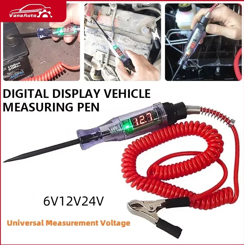 Bút Thử Điện 6V 12V 24V DC Dành Cho Ô Tô Xe Máy Và Xe Điện chuẩn đoán bình ắc quy xe máy ô tô