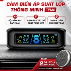 CẢM BIẾN ÁP SUẤT LỐP Ô TÔ MEDICAR – Cảnh Báo Tiếng Việt, Chính Xác Gấp Đôi