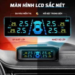 CẢM BIẾN ÁP SUẤT LỐP Ô TÔ MEDICAR – Cảnh Báo Tiếng Việt, Chính Xác Gấp Đôi