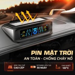 CẢM BIẾN ÁP SUẤT LỐP Ô TÔ MEDICAR – Cảnh Báo Tiếng Việt, Chính Xác Gấp Đôi
