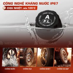 CẢM BIẾN ÁP SUẤT LỐP Ô TÔ MEDICAR – Cảnh Báo Tiếng Việt, Chính Xác Gấp Đôi