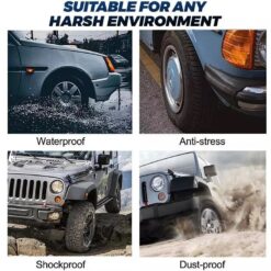 Cảm Biến Áp Suất Lốp Ô Tô Soarfly TPMS – Không Dây Dùng Tấm Pin Mặt Trời Màn Hình LCD Có USB Và 4 Cảm Biến