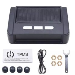 Cảm Biến Áp Suất Lốp Ô Tô Soarfly TPMS – Không Dây Dùng Tấm Pin Mặt Trời Màn Hình LCD Có USB Và 4 Cảm Biến