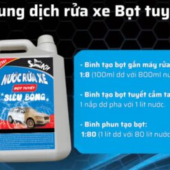 Can 10kg Nước Rửa Xe Ô tô, Xe Máy Bọt Tuyết PARIS SUMOKIT – Làm Sạch Sâu, Không Làm Hại Dàn Nhựa, Độ Bóng