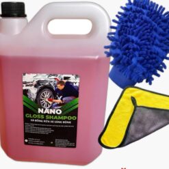 Can 5L Nước Rửa Xe Bọt Tuyết Nano Gloss Shampoo, Đánh Bay Bùn Đất, Tạo Bóng Sâu, Bảo Vệ Sơn
