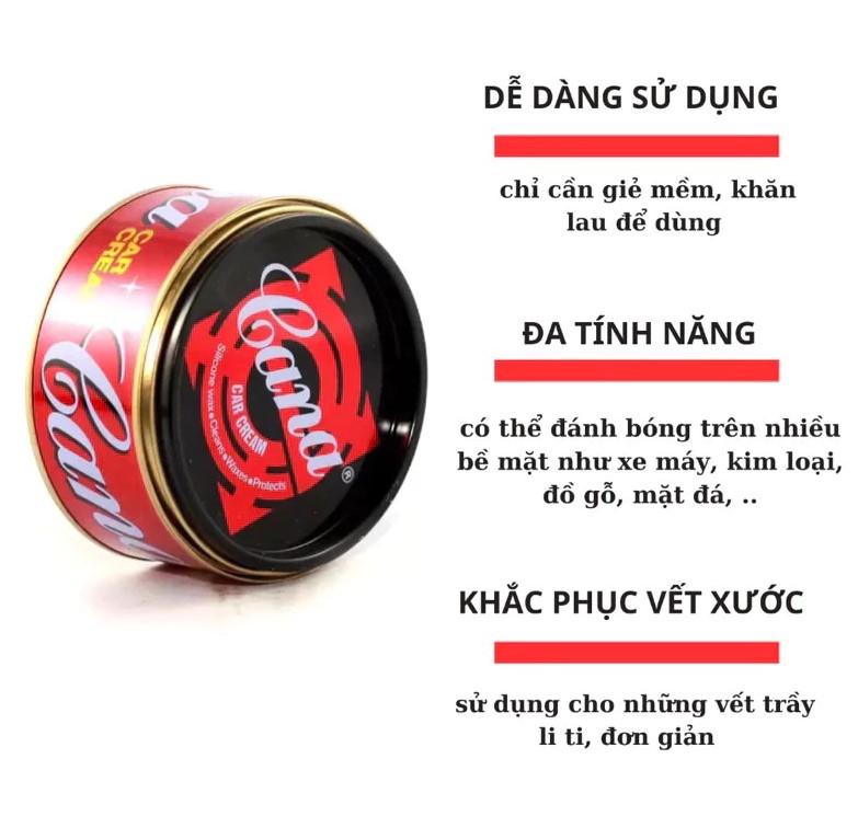 Cana Đánh Bóng Xe Ô Tô, Xe Máy Loại To 220G