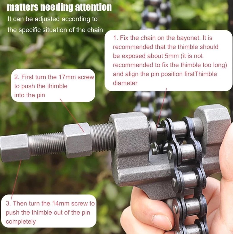 Cảo Tháo Mắt Sên Xe Máy 6 Chi Tiết Cao Cấp – Dụng Cụ Chuyên Dùng Cho Xe Máy & Xe Đạp