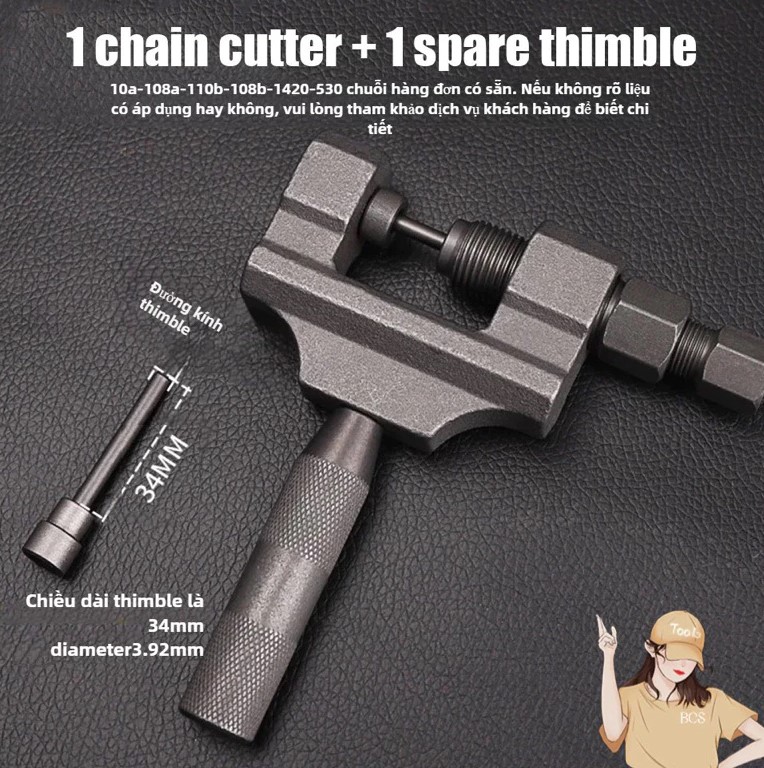 Cảo Tháo Mắt Sên Xe Máy 6 Chi Tiết Cao Cấp – Dụng Cụ Chuyên Dùng Cho Xe Máy & Xe Đạp