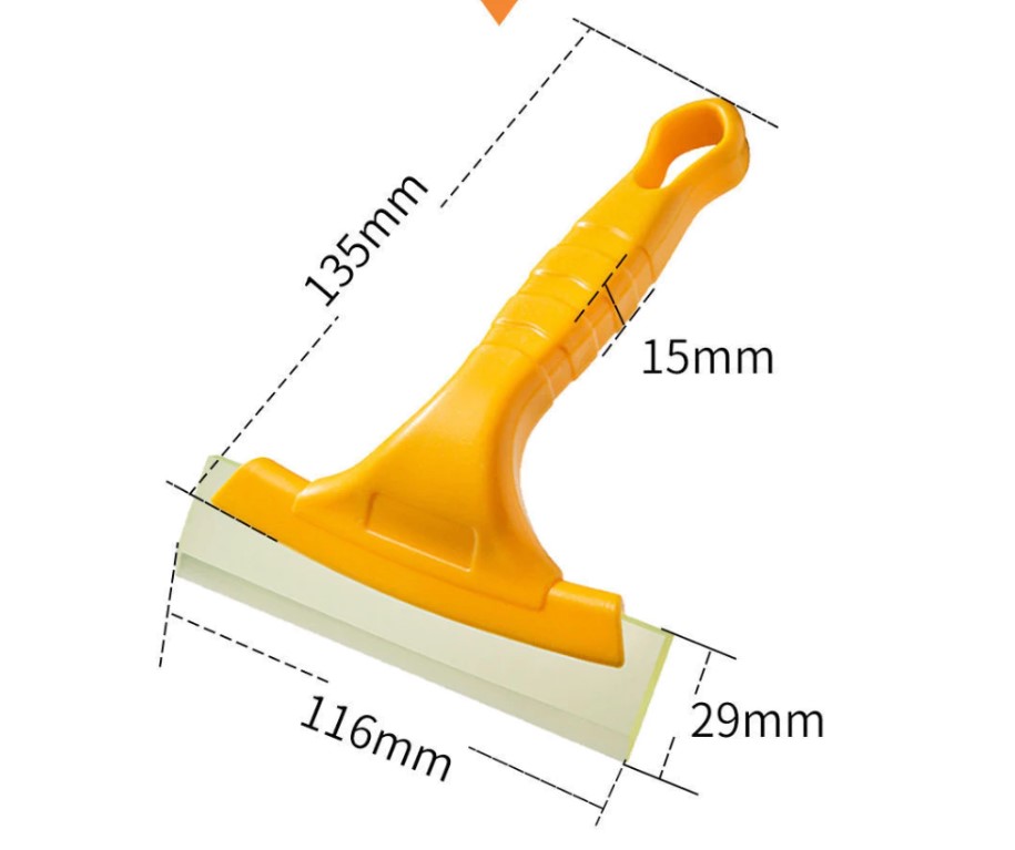 Cây Gạt Nước Màu Vàng Vệ Sinh Kính – Dụng Cụ Cạo Dán Phim Cách Nhiệt, Dán Decal Ô Tô