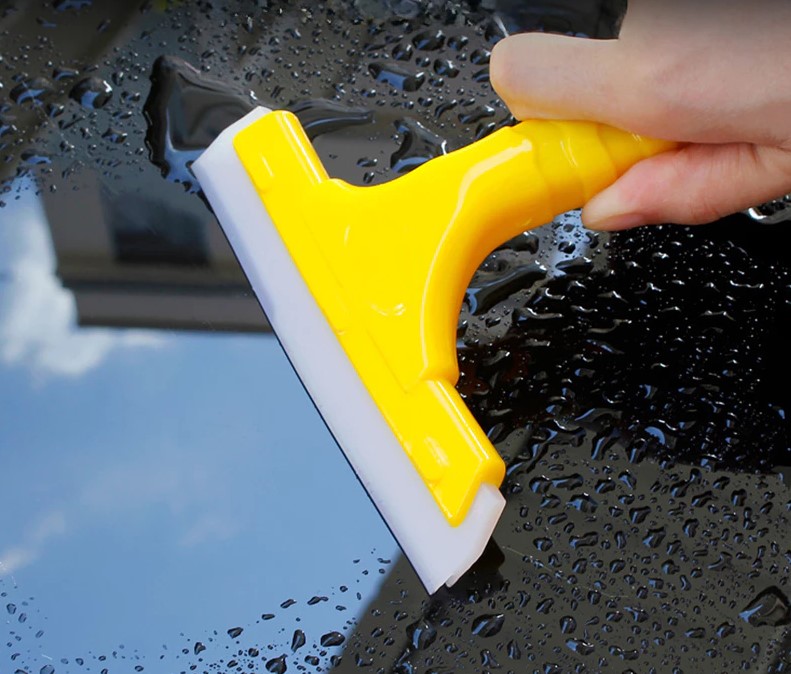 Cây Gạt Nước Màu Vàng Vệ Sinh Kính – Dụng Cụ Cạo Dán Phim Cách Nhiệt, Dán Decal Ô Tô