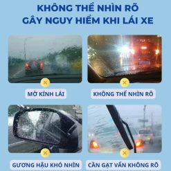 Chai Chống Bám Nước Kính Xe Ô Tô 3M Glass Coat Windshield 08889LT – Phủ Nano Chống Bám Nước