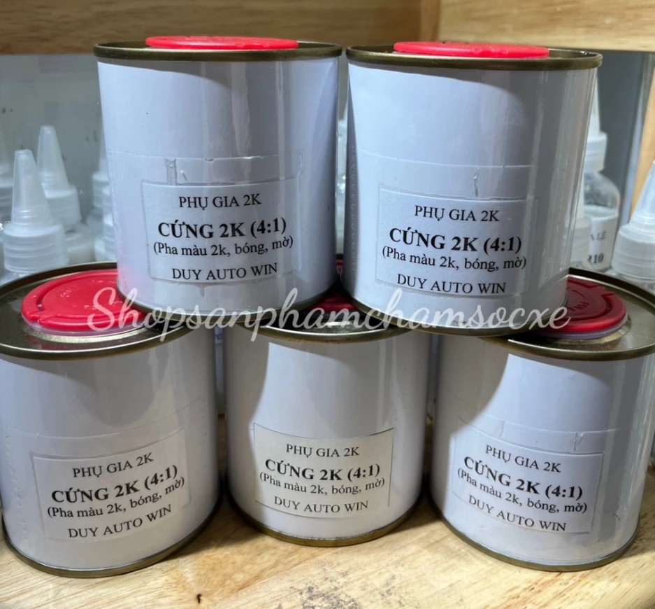 Chai Cứng 2K – Phụ Gia Dành Cho Sơn 2K Tự Bóng (Dạng Lon 125g và 250g)