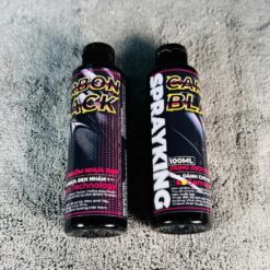 Chai Dung Dịch Kem Nhuộm Nhựa Đen Nhám SprayKing Carbon Black 100ml – Phục Hồi Bề Mặt Nhựa Nhám