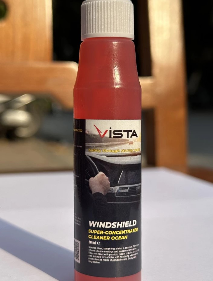 Chai Nước Rửa Kính Xe Ô Tô Vista Chuẩn Châu Âu, Làm Sạch Nhanh, Bảo Vệ Kính & Lưỡi Gạt