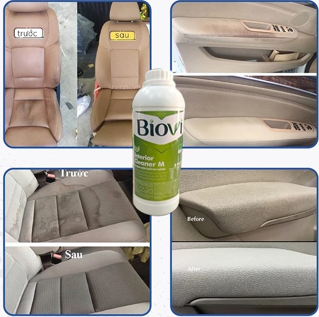 Chai Nước Xịt Vệ Sinh Nội Ngoại Thất Ô Tô BIOVI 500ml – Làm Sạch, Khử Mùi, Diệt Khuẩn