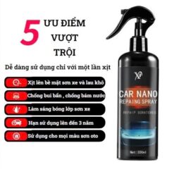 Chai Phủ Bóng Xe Car Nano – Phủ Bóng Sơn Ô Tô, Xe Máy & Hiệu Ứng Lá Sen Chống Bám Nước