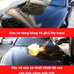 Chai Phủ Bóng Xe Car Nano – Phủ Bóng Sơn Ô Tô, Xe Máy & Hiệu Ứng Lá Sen Chống Bám Nước
