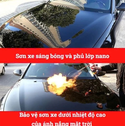Chai Phủ Bóng Xe Car Nano – Phủ Bóng Sơn Ô Tô, Xe Máy & Hiệu Ứng Lá Sen Chống Bám Nước