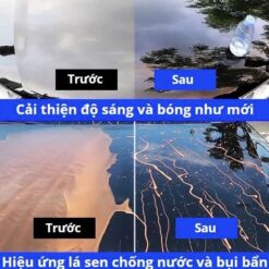 Chai Phủ Bóng Xe Car Nano – Phủ Bóng Sơn Ô Tô, Xe Máy & Hiệu Ứng Lá Sen Chống Bám Nước