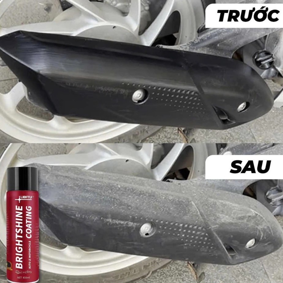 Chai Phục Hồi Nhựa Nhám Xe Máy, Xe Ô Tô LIBITU 450ml - Dạng Xịt Dưỡng, Làm Bóng, Khôi Phục Màu Nhựa