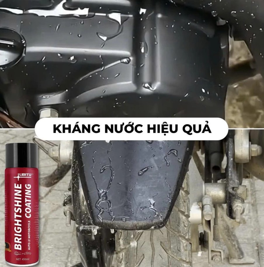 Chai Phục Hồi Nhựa Nhám Xe Máy, Xe Ô Tô LIBITU 450ml - Dạng Xịt Dưỡng, Làm Bóng, Khôi Phục Màu Nhựa