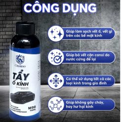 Chai Tẩy Ố Kính Xe Ô Tô OMINO M98 (150ml) - Tẩy Sạch Cặn Canxi, Làm Bóng Kính & Gương Xe