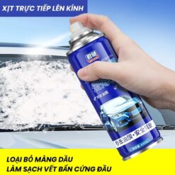 Chai Tẩy Rửa Ố Kính Xe Ô Tô – Dung Dịch Làm Sạch Kính, Xịt Bọt Tẩy Màng Dầu, Vết Ố Bẩn, Làm Bóng Kính Xe
