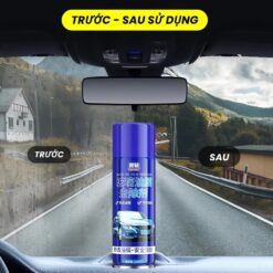Chai Tẩy Rửa Ố Kính Xe Ô Tô – Dung Dịch Làm Sạch Kính, Xịt Bọt Tẩy Màng Dầu, Vết Ố Bẩn, Làm Bóng Kính Xe