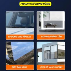 Chai Tẩy Rửa Ố Kính Xe Ô Tô – Dung Dịch Làm Sạch Kính, Xịt Bọt Tẩy Màng Dầu, Vết Ố Bẩn, Làm Bóng Kính Xe