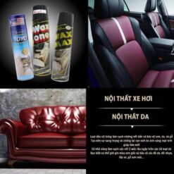 Chai Xịt Bóng ToYo Thái Lan 500ml – Làm Sạch & Làm Mới Da, Gỗ, Nhựa, Cao Su, Nội Thất Ô Tô