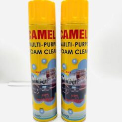 Chai Xịt Bọt Camel Vàng 650ml – Tẩy Rửa Vệ Sinh Nội Thất Ô Tô, Ghế Da, Vô Lăng, Có Sẵn Bàn Chải