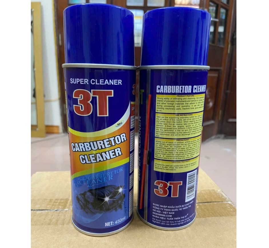 Chai Xịt Chế Xúc Bình Xăng Con, Vệ Sinh Họng Ga Kim Phun DYRAMID 450ml