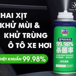 Chai Xịt Khử Mùi Ô Tô 180ml – Khử Khuẩn Điều Hòa, Làm Sạch Nội Thất, Lưu Hương Lâu – Hương Cà Phê, Thảo Mộc, Trái Cây