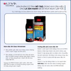 Chai Xịt Nano Dẻo Ultima 650ml – Làm Sạch, Phủ Bóng & Giảm Bám Nước Toàn Diện Cho Ô Tô