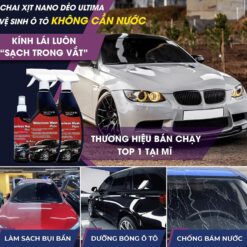 Chai Xịt Nano Dẻo Ultima – Rửa Xe Nhanh, Làm Trong Kính, Phủ Bóng Sơn, Chống Bám Nước