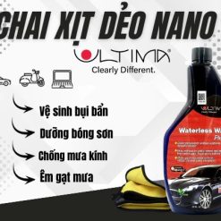 Chai Xịt Nano Dẻo Ultima – Vệ Sinh & Phủ Bóng Nhanh Cho Xe Ô Tô [650ml / 200ml]
