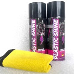 Chai Xịt Phục Hồi, Dưỡng Nhựa Nhám Sprayking Plastic Shine 400ml Tặng Khăn Mẫu Mới Nâng Cấp