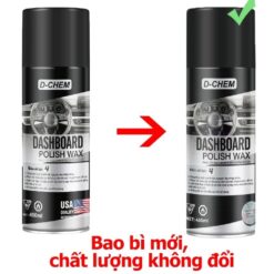 Chai Xịt Phục Hồi Nhựa Nhám & Đánh Bóng Đồ Da D-CHEM 450ml – Dưỡng Bề Mặt Nhựa Nhám Ô Tô, Xe Máy