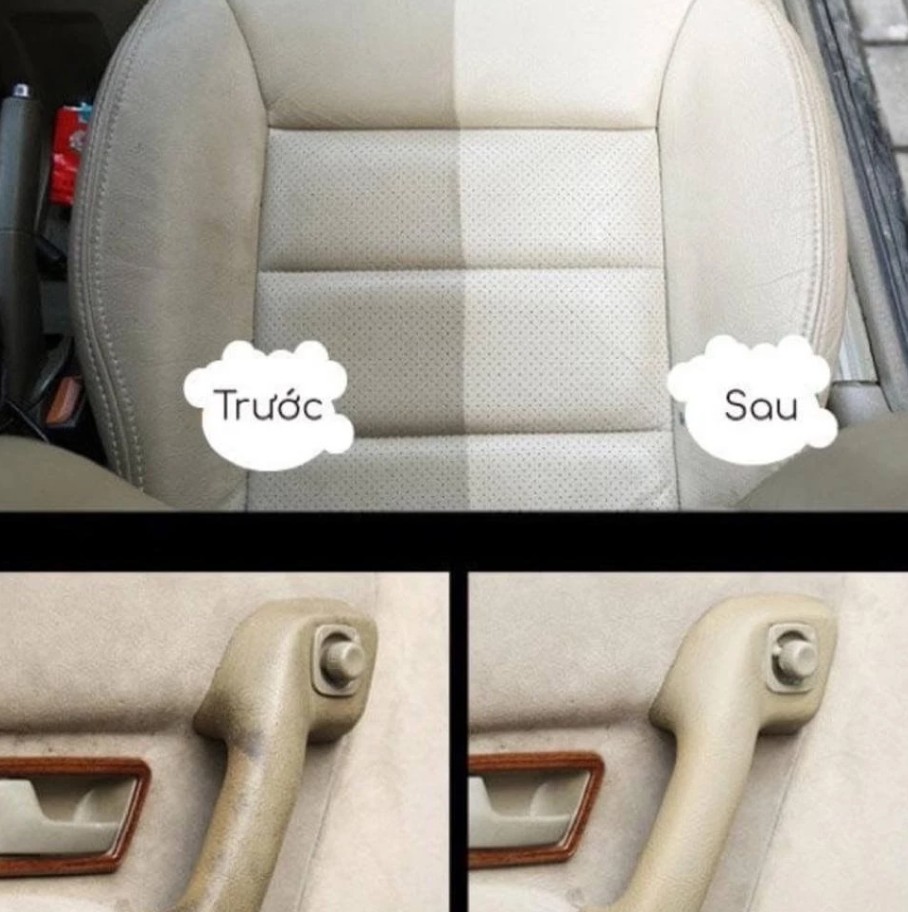 Chai xịt tẩy ghế sofa da, nỉ CAVAR – Vệ sinh nội thất ô tô, trần nỉ, taplo, da, nỉ, nhựa – Foam Cleaner