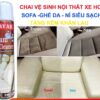 Chai xịt tẩy ghế sofa da, nỉ CAVAR – Vệ sinh nội thất ô tô, trần nỉ, taplo, da, nỉ, nhựa – Foam Cleaner