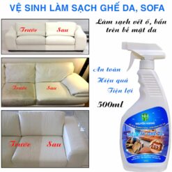 Chai Xịt Tẩy Làm Sạch Ghế Sofa, Ghế Da Ô Tô, Vệ Sinh Nội Thất Ô Tô – Dung Tích 500ml