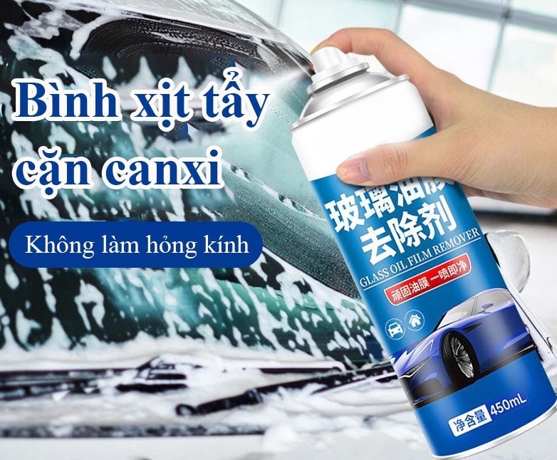 Chai Xịt Tẩy Ố Kính Ô Tô YIPAUTO – Làm Sạch Màng Dầu, Cặn Bẩn, Bóng Kính Xe & Chống Bám Nước