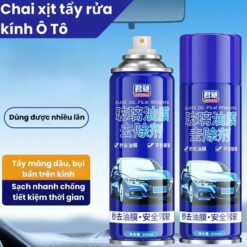Chai Xịt Tẩy Ố Kính Xe Ô Tô – Bình Xịt Bọt Tẩy Màng Dầu, Cặn Canxi, Vết Bẩn, Làm Bóng Kính Xe, Phủ Nano Chống Bám Nước