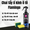 Chai Xịt Tẩy Ố Kính Xe Ô Tô FLAMINGO Làm Sạch Cặn Canxi, Ố Mốc, Mờ Đục & Phủ Nano